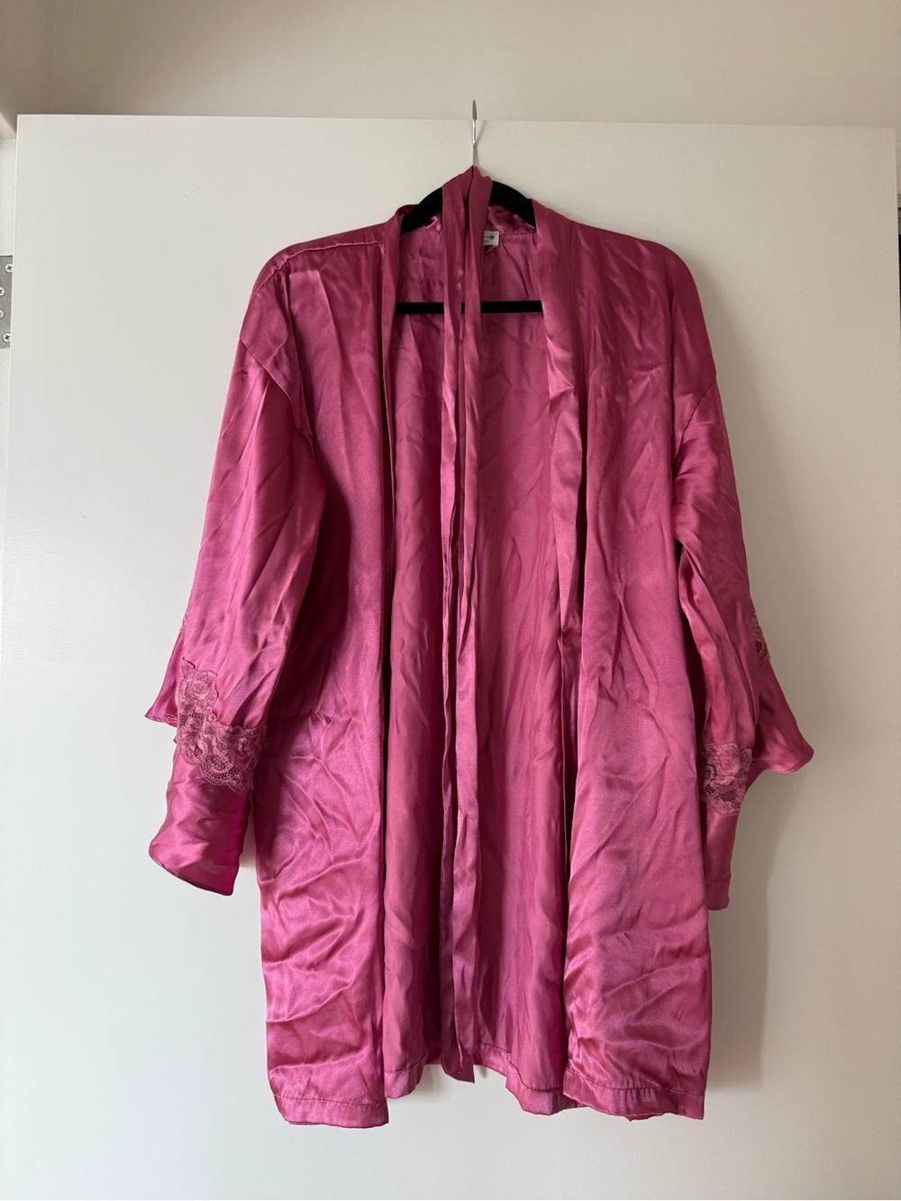 Pink Silky Robe